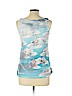 Cut Cute Blue Sleeveless Top Size L - photo 2