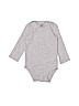 Carter's 100% Cotton Gray Long Sleeve Onesie 6-9 MO / 9 MO - photo 1