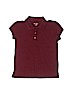 The Children's Place 100% Cotton Burgundy Short Sleeve Polo Size 12 - photo 1