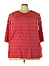 Lucky Brand Red 3/4 Sleeve Top Size 2X - photo 1