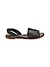 Aerin 100% Leather Black Sandals Size 7 1/2 - photo 1