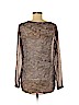 Ann Taylor LOFT 100% Polyester Brown Long Sleeve Blouse Size S - photo 2