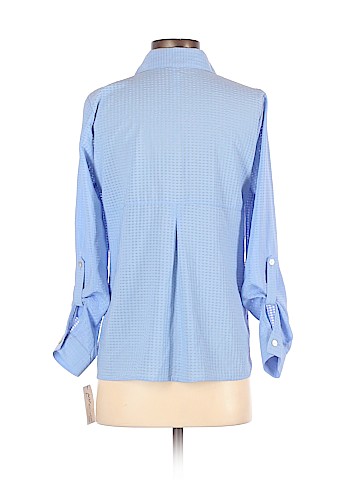 NY Collection Long Sleeve Button-Down Shirt (view 2)