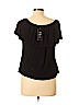 Assorted Brands Black Short Sleeve Top Size L (petite) - photo 2