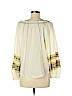 Parker 100% Cotton Ivory Long Sleeve Blouse Size M - photo 2