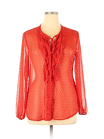 a.n.a. A New Approach Long Sleeve Blouse (view 1)