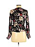 Collective Concepts 100% Rayon Black Long Sleeve Blouse Size M (petite) - photo 2