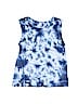 Justice Blue Sleeveless T-Shirt Size 6 - photo 1