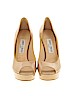 Jimmy Choo 100% Leather Tan Heels Size EU 37 1/2 - photo 2