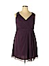 David's Bridal 100% Polyester Purple Cocktail Dress Size 18 - photo 1