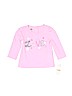 Kids Headquarters 100% Cotton Pink Long Sleeve T-Shirt 9-12 MO / 12 MO - photo 1