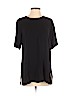Eileen Fisher 100% Silk Black Short Sleeve Silk Top Size XS - photo 1