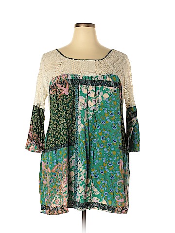 Umgee 3/4 Sleeve Blouse (view 1)