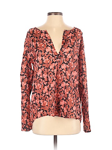 Calypso St. Barth Long Sleeve Silk Top (view 1)