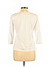 Ralph by Ralph Lauren 100% Cotton White 3/4 Sleeve Top Size L (petite) - photo 2