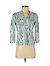 Ruby Rd. Blue 3/4 Sleeve Top Size S (petite) - photo 1