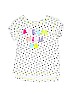 Cat & Jack Polka Dots White Short Sleeve Top Size 5T - photo 1