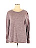 Treasure & Bond Purple Long Sleeve T-Shirt Size 1X - photo 1