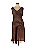 Talbots 100% Silk Brown Casual Dress Size 14 (petite) - photo 1