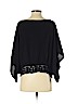 Michelle Jonas 100% Rayon Black Short Sleeve Blouse Size P (petite) - photo 2