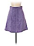 H&M 100% Leather Purple Leather Skirt Size 4 - photo 1