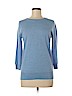 J. Crew Factory Store 100% Merino Wool Blue Wool Pullover Sweater Size M - photo 1