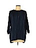 Vince. 100% Silk Blue 3/4 Sleeve Silk Top Size M - photo 1