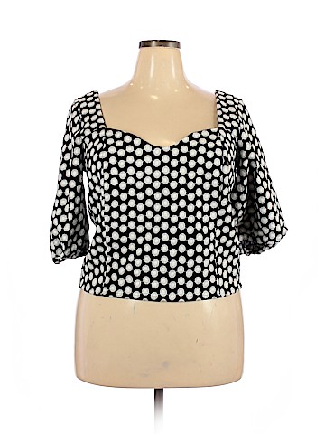 ELOQUII 3/4 Sleeve Blouse (view 1)