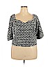 ELOQUII Black 3/4 Sleeve Blouse Size 20 - photo 1