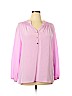 Lilly Pulitzer 100% Silk Pink Long Sleeve Silk Top Size XL - photo 1