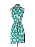 Diane von Furstenberg 100% Silk Blue Casual Dress Size 4 - photo 2