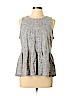 Amadi Gray Sleeveless Blouse Size L (petite) - photo 1