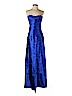 BCBGMAXAZRIA 100% Polyester Blue Cocktail Dress Size 4 - photo 1