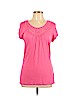 Boden 100% Viscose Pink Short Sleeve Top Size 10 - photo 1