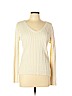 Lauren by Ralph Lauren 100% Cotton Ivory Pullover Sweater Size L - photo 1