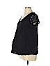 Motherhood Black Short Sleeve Top Size L - photo 1