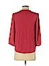 Ann Taylor LOFT 100% Polyester Red 3/4 Sleeve Blouse Size XS (petite) - photo 2
