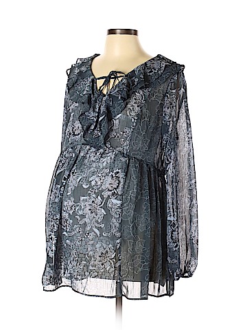 Jessica Simpson Maternity Long Sleeve Blouse (view 1)