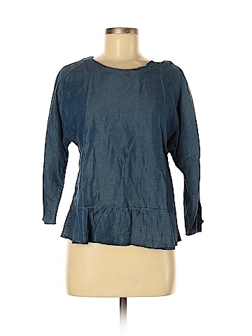 Zara Basic 3/4 Sleeve Blouse (view 1)