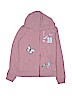 The Children's Place Graphic Purple Zip Up Hoodie Size 10 - 12 - photo 1