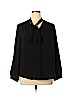 Chico's 100% Polyester Black Long Sleeve Blouse Size XL (3) - photo 1