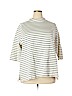 Lands' End 100% Cotton White 3/4 Sleeve Top Size 24 - 26 - photo 1