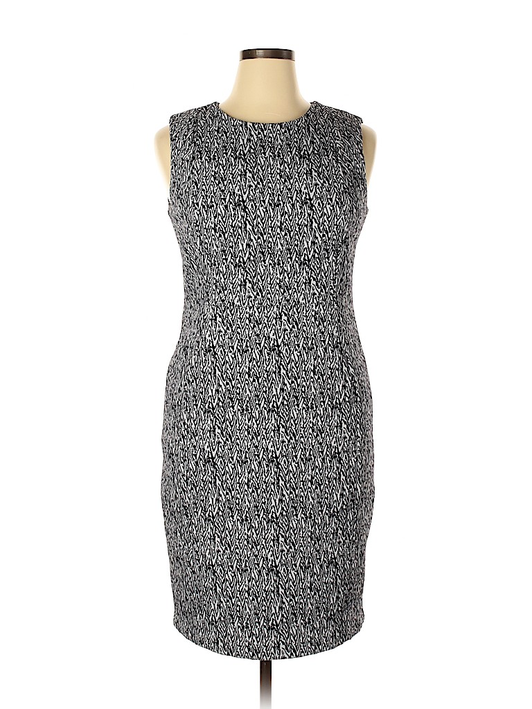 Calvin Klein White Casual Dress Size 14 - photo 1