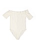 Ambiance Apparel White Bodysuit Size M - photo 1