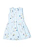 Carter's 100% Cotton Floral Stripes Blue Dress Size 4T - photo 1