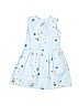 Carter's 100% Cotton Floral Stripes Blue Dress Size 4T - photo 2