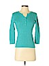Karen Scott 100% Cotton Blue Pullover Sweater Size S (petite) - photo 1