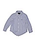 Polo by Ralph Lauren 100% Cotton Checkered-gingham Blue Long Sleeve Button-Down Shirt Size 4T - photo 1