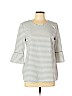 Charter Club White 3/4 Sleeve Top Size L (petite) - photo 1