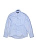 French Toast Solid Blue Long Sleeve Button-Down Shirt Size 14 - photo 1